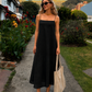 Vestido hecho en lino para el verano 